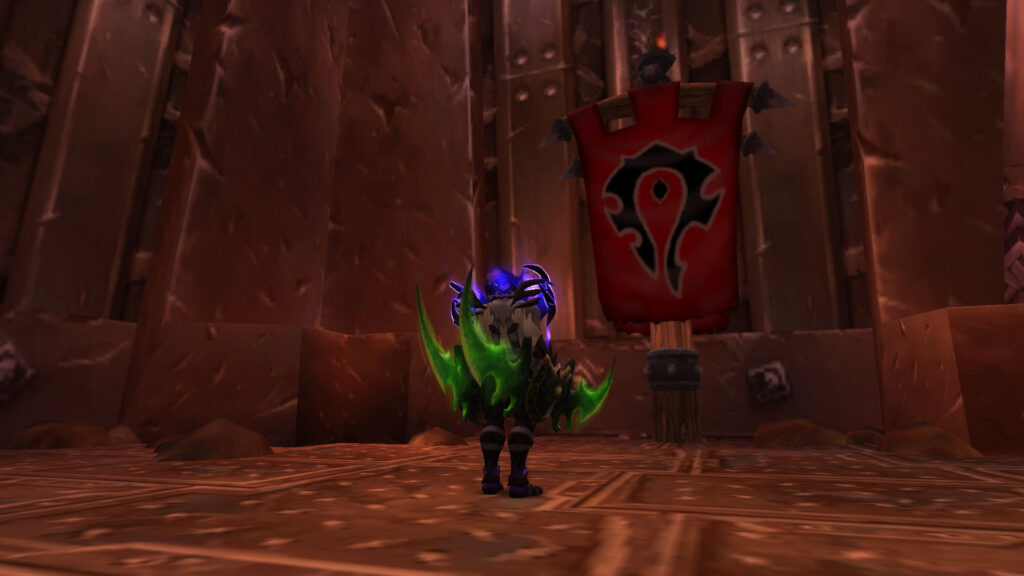 WoW Night Elf and horde flag