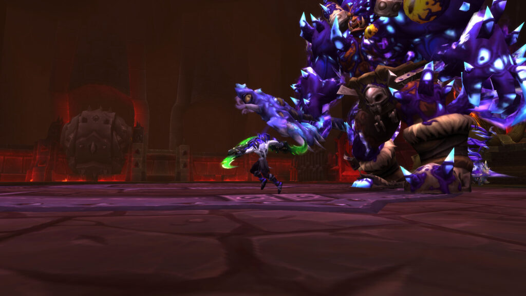 WoW the night elf escapes from the leader of the horde absorbed by the Sha